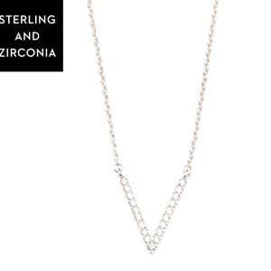 Touchstone Crystal by Swarovski Tiny V Necklace